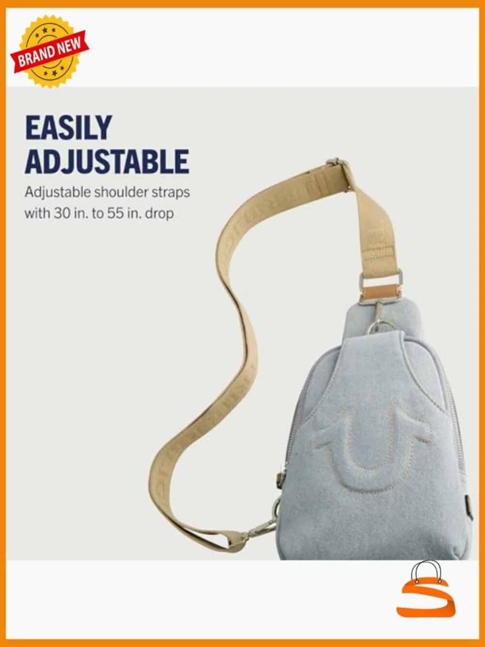 Sling Bag Small Travel Backpack Adjustable Crossbody Strap